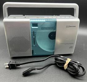 P5095b Emerson Compact Disc Player Am/fm Radio Portable Silver Tested Works