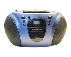 Pd55098 Emerson Cd Cassette Boombox Am/fm Radio Portable Stereo Tested Works Great