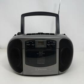 Pd6508 Emerson Cd Tape Radio Portable Stereo Boombox Gray Black 90s Tested