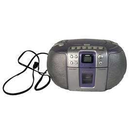 Pd6511wp Emerson Digital Cd Player Cassette Boombox Radio Fm Stereo Purple 2001