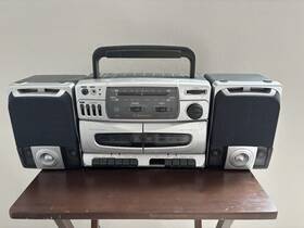 Ps6528 Emerson Am Fm Radio Cassette Player Boombox - Read Description