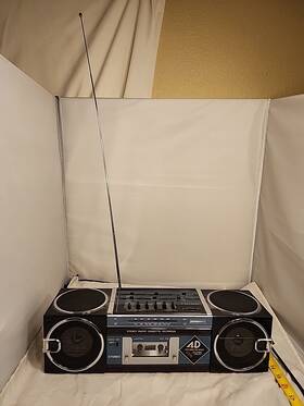 4050 Eon Vtg Stero Radio Cassette Recorder Four Direction Sound Boom Box Fds