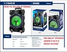 Fbx860 Fisher Dj Bass Sound Wireless Bluetooth Pa Speaker 643824189652