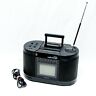 Fd-555 Sony Vtg Watchman Mega Portable Tv Fm Am Radio Stereo