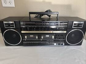 Ph-464 Fisher Vtg Stereo High Fidelity Model Am Fm Boombox Dual Cassette As Is