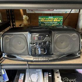 Ph-d5000 Fisher Vintage Studio Surround Ph-ds56 Boombox Cd And Cassette Player - Tested