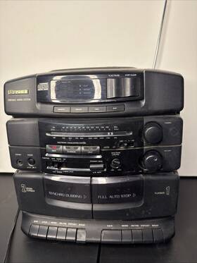 Ph-d640 Fisher 1996 Portable Audio System Cassette/ Cd No Speakers Tested