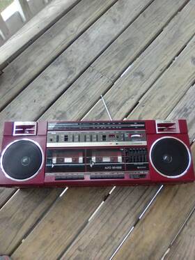 Ph-w464 Fisher Vintage Ac Dc Fidelity Sound System Boombox -radio Tape Player