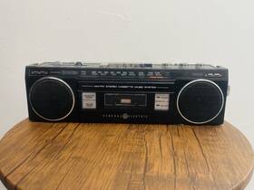 3-5283blk Ge General Electric Am/fm Cassette Tape Stereo Boombox 3-5283a With