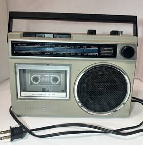 3-5420d Ge Vintage 80s General Electric Boombox Am/fm Cassette Player Model Work