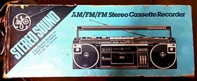 3-5625 Ge Empty Box From 1980s Am-fm Cassette Recorder Boombox