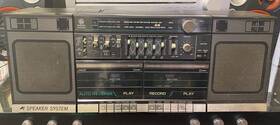 3-5690a Ge General Electric Am/fm Dual Cassette Radio Boombox