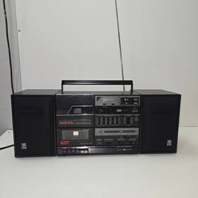 3-7050a Ge Vintage 1986 General Electric Model Boombox Am/fm Radio Cassette Cd