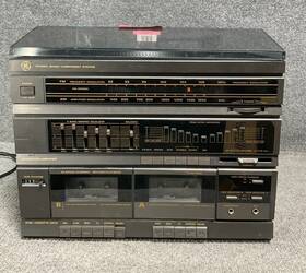 Cs1200 Ge Stereo Audio Component System 5 Band Graphic Equalizer Dual Cassette