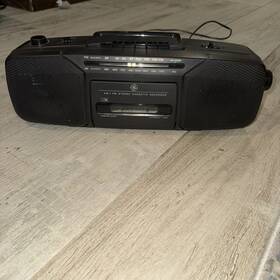 Ge-5620a Ge Vintage Am/fm Stereo Cassette Black Boombox Model No. 3-5620a Tested Working