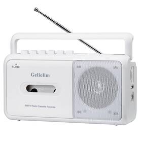 Gelielim 761312136909 Cassette Player Boombox Portable Am/fm Radio Stereo Tape Re