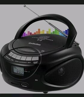 Bt-9228uc Gelielim Boombox Cd Player Bluetooth Usb Sd Am/fm Radio Black