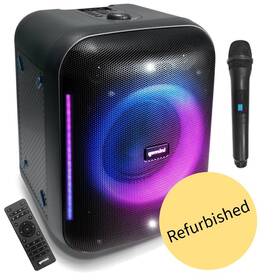 Grv-650l Gemini Sound Ultrarave Refurbed 320w 6.5 Inch Speaker With Led Party Lighting