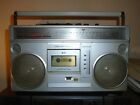 Gen3995b Montgomery Ward Boombox Am Fm Radio Cassette Recorder Track Player