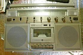 3-52454a General Vintage Electric Boombox No Am Fm Cassette For Parts Or Restore