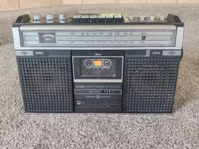 3-5241a General Electric Am/fm Stereo Cassette Player/recorder Boombox Black