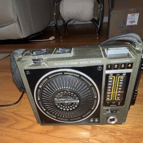 E9900 General Electric Portable Am/fm Radio 8-track Boombox Aux