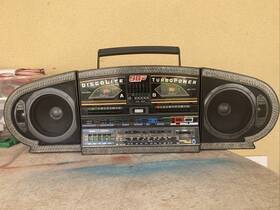 Gs-2424 General Sound Vintage Boombox Radiorecorder Discolite Light Up See Video