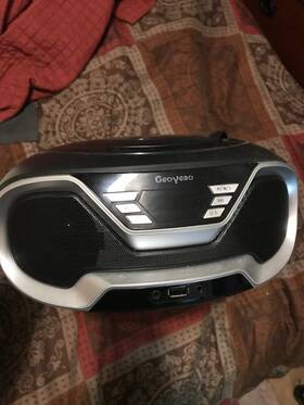 Evp-201 Geoyeao 2 In 1 Cd Player Portable Boombox Speakers Fm Radio Used No Instructions