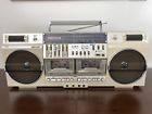 Gf-787 Sharp Vintage Searcher Wf Portable Stereo Dual Cassette Boombox