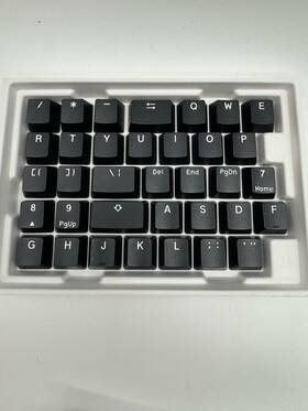 Glorious 810069978703 Gpbt Basics Pbt Keycaps For Mechanical Keyboards English Us Black