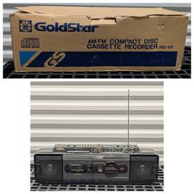 Pcd-n31 Goldstar Vtg 1988 Boombox Stereo Cassette Cd Radio Parts / Repair