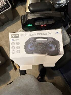 Bbx2008 Gpx Bluetooth Boombox Led Fm Usb Sd Aux Rechargeable Radio