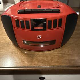 Bca209r Gpx Portable Am/fm Boombox With Cd/cassette Player Working/tested