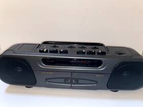 C944 Gpx Vintage Portable Stereo Radio Double Cassette Player Boombox Am/fm