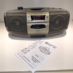 C984 Gpx Vintage Boombox Cd Am/fm Stereo Cassette Recorder Tested Works