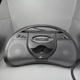 Gpx E230045 Boombox Cd Am/fm Player Gray Not Working Radio Works Broken Antenna 2007
