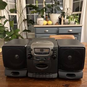 Q911 Gpx Vintage 1996 Gran Prix Radio Cassette Recorder Cd Player Boombox Works