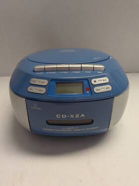 Cd-x2a Greadio Cd Player Boombox Cassette Combo Am/fm Aux Bluetooth Usb