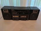 Gx3629 Quasar Vintage Boombox Radio Cassette Player Recorder