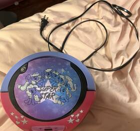 58397-pnc-tru Hasbro Super Star Portable Cd Player Am/fm Aux Pink/purple