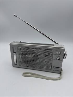 Hx-1300 Helix Hx-800 Vintage 80s 90s Am Fm Small Handheld Radio Hong Kong Tested Works