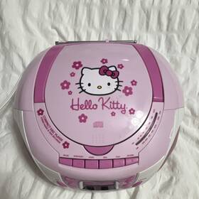 Atk-6818 Hello Kitty Pink Boombox Cd Cassette Am/fm Radio 2008