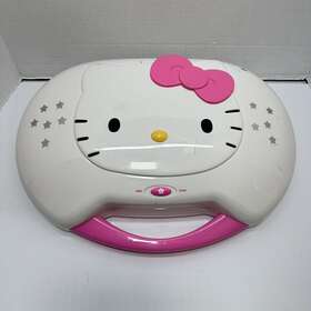 Kt2003b Hello Kitty Portable Cd Player And Karaoke System- No Microphone - Works See Video