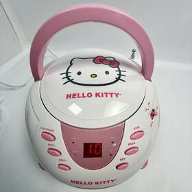 Kt2050a Hello Kitty 2014 Cd Player Boombox Radio Aux-in Tested Working Read