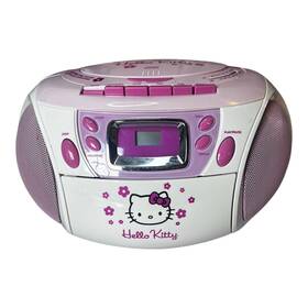 Kt2089a Hello Kitty Cd Cassette Tape Stereo Radio Pink Skips Read