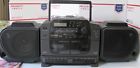 Hg-900 Koss Hg Portable Boom Box Radio Cd Dual Cassette Deck