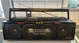 Trk-3d80e Hitachi 3d80-e Vtg 80 S Boombox Ghettoblaster Cassette Player Working