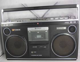 8080w Hitachi Trk Portable Stereo Radio Cassette Recorder Boom Box