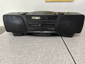 Cx-w520uc Hitachi Cx-w520 Boombox Am/fm Cd Combo Dual Cassette Recorder Cx-w520uc. Eq
