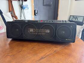 Trk-3d80h Hitachi Vintage 1980s Am/fm Cassette Boombox 3d Surround Super Woofer